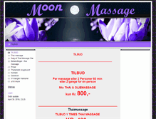 Tablet Screenshot of moonmassage.dk